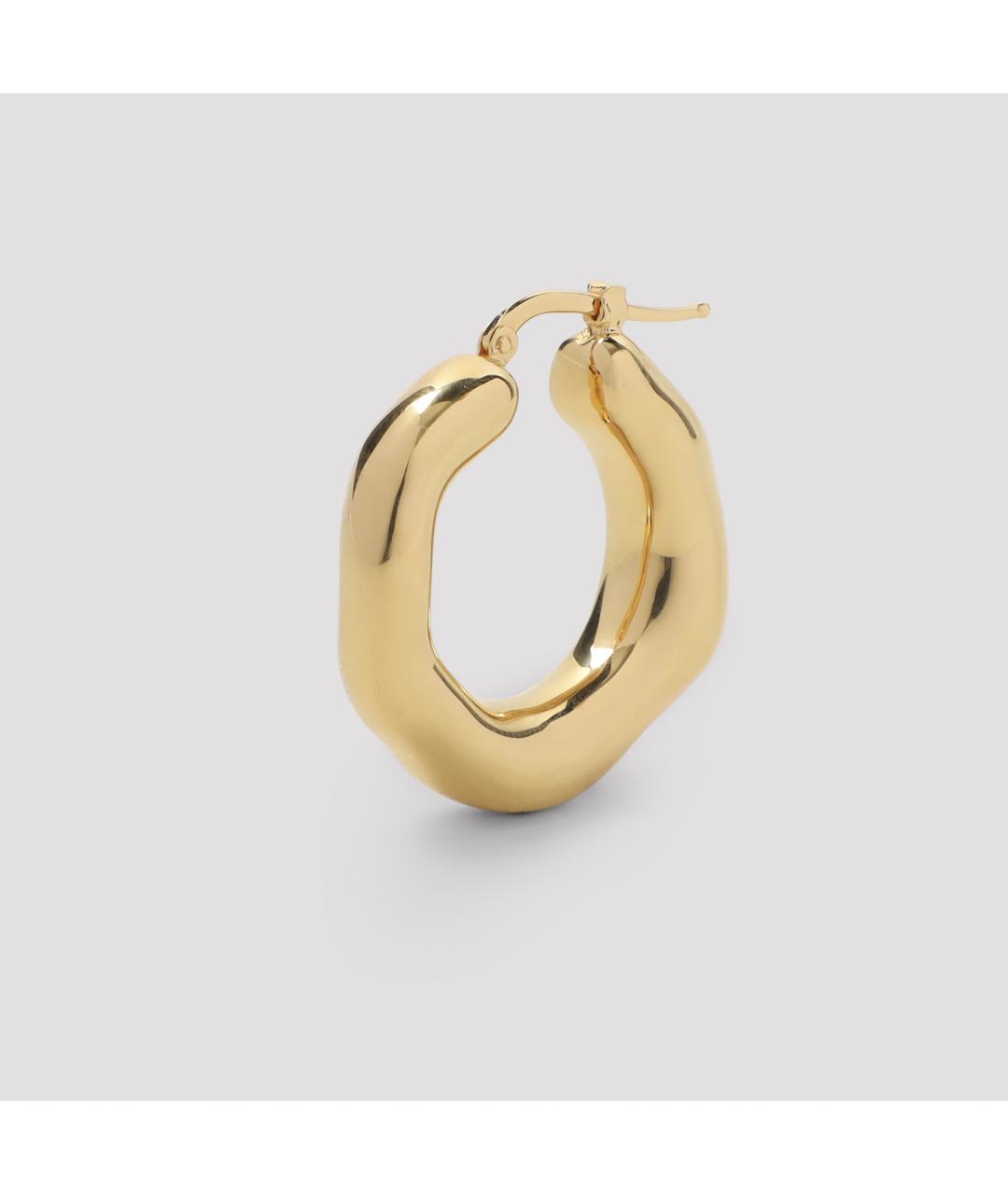 JIL SANDER Золотые металлические серьги, фото 4