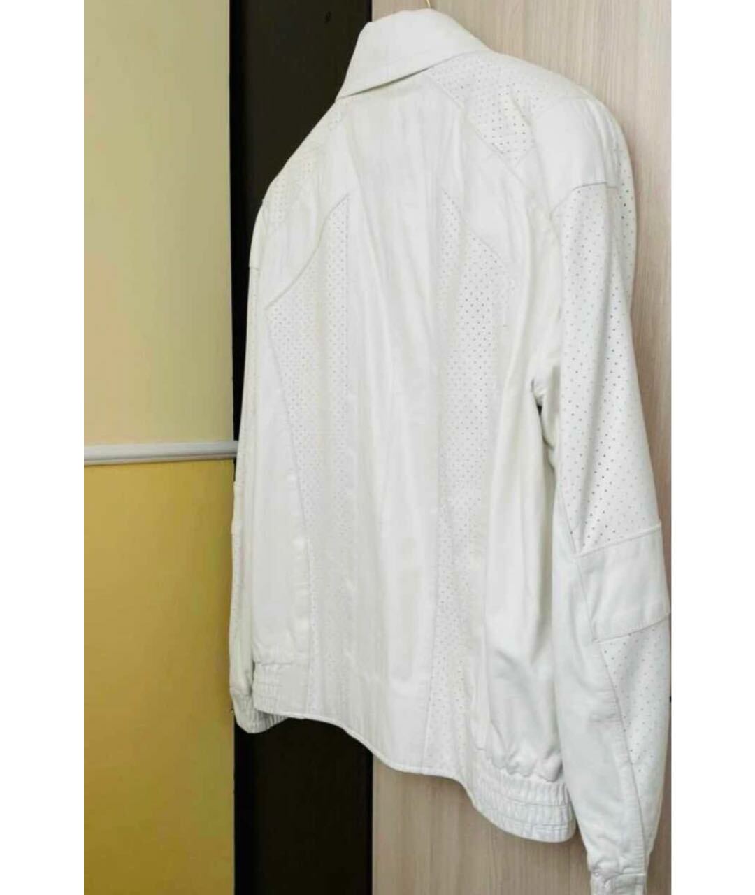 ZILLI Белая кожаная куртка, фото 4