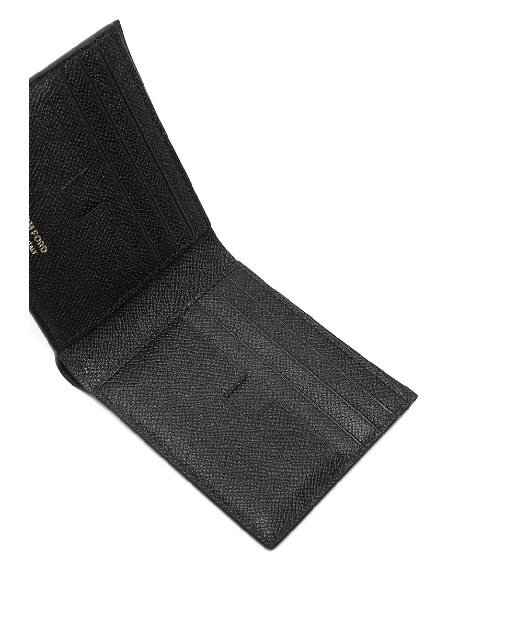 TOM FORD Черный кожаный кошелек, фото 2