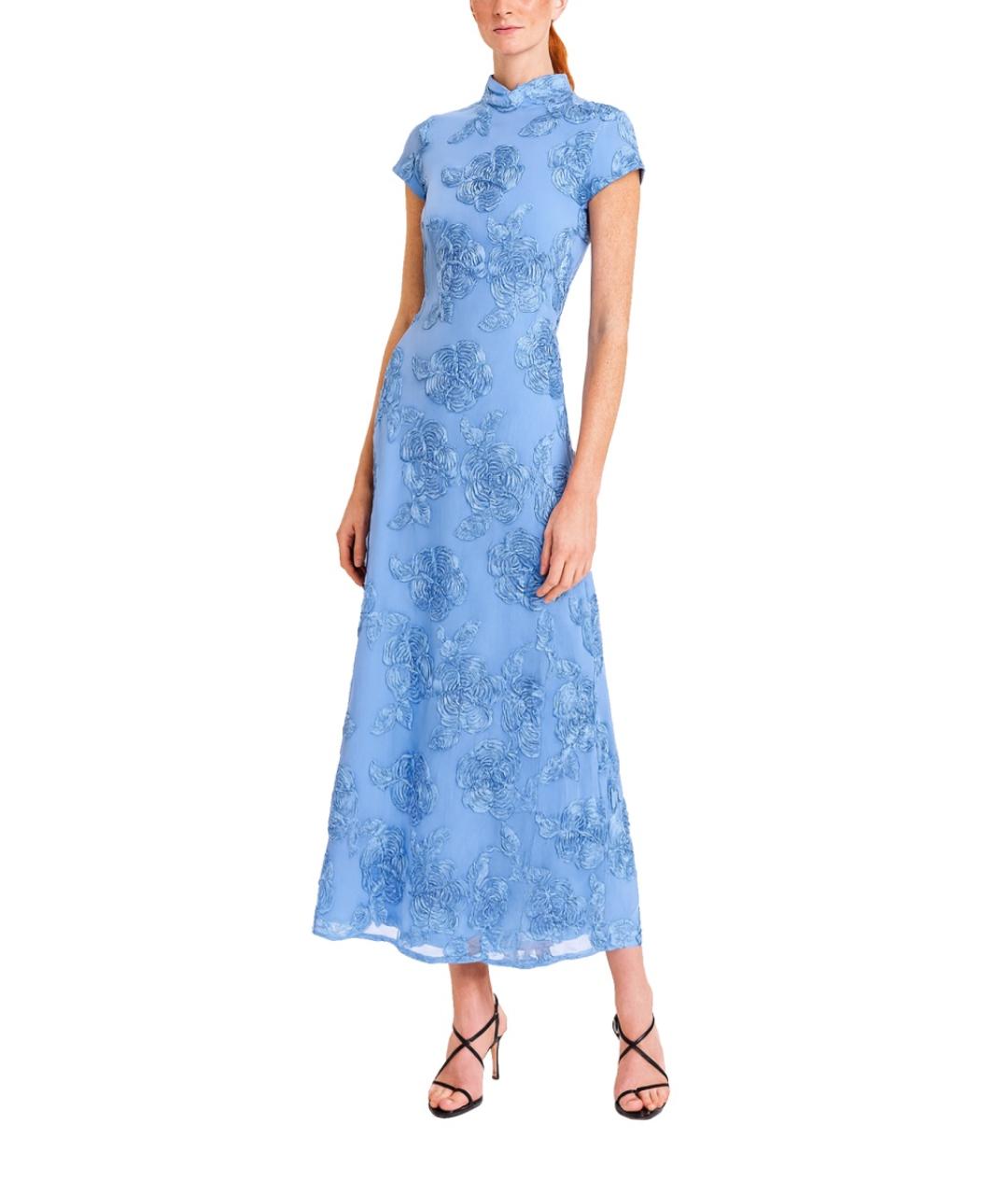 ROTATE Синее полиэстеровое повседневное платье, фото 2