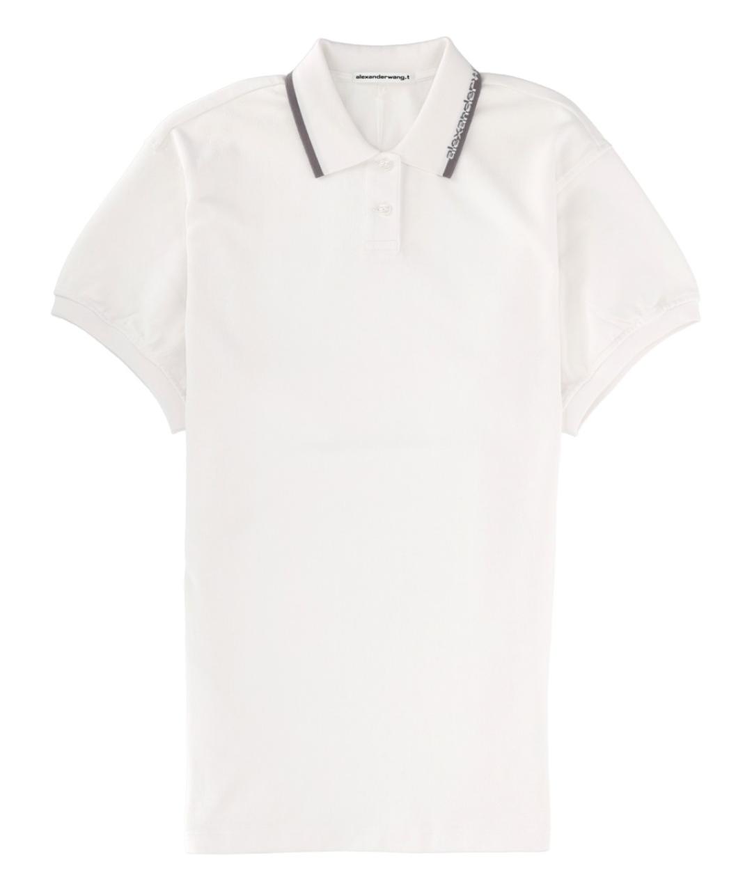 T BY ALEXANDER WANG Белое хлопковое повседневное платье, фото 1