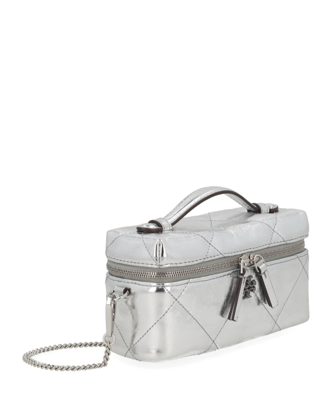 TORY BURCH Серебряная сумка с короткими ручками, фото 2