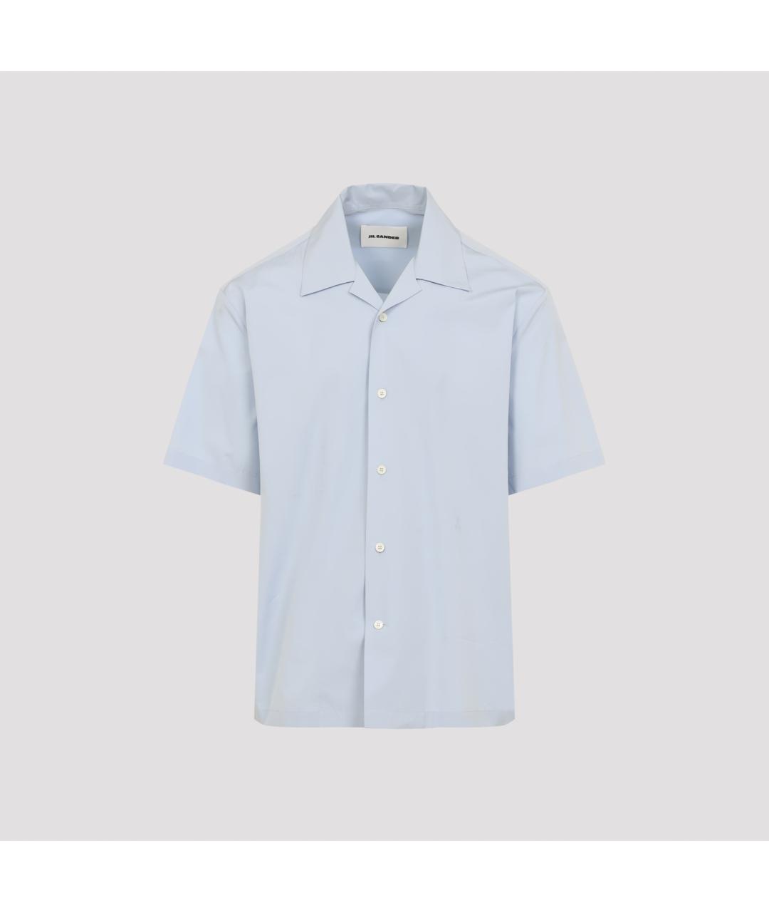 JIL SANDER Голубая хлопковая кэжуал рубашка, фото 4