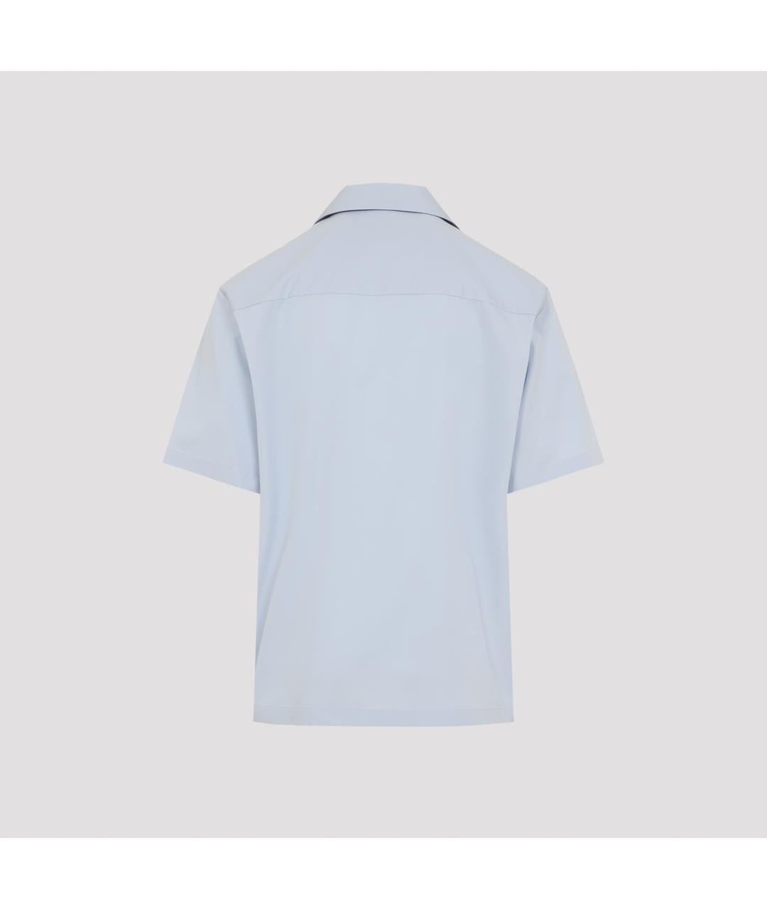 JIL SANDER Голубая хлопковая кэжуал рубашка, фото 2