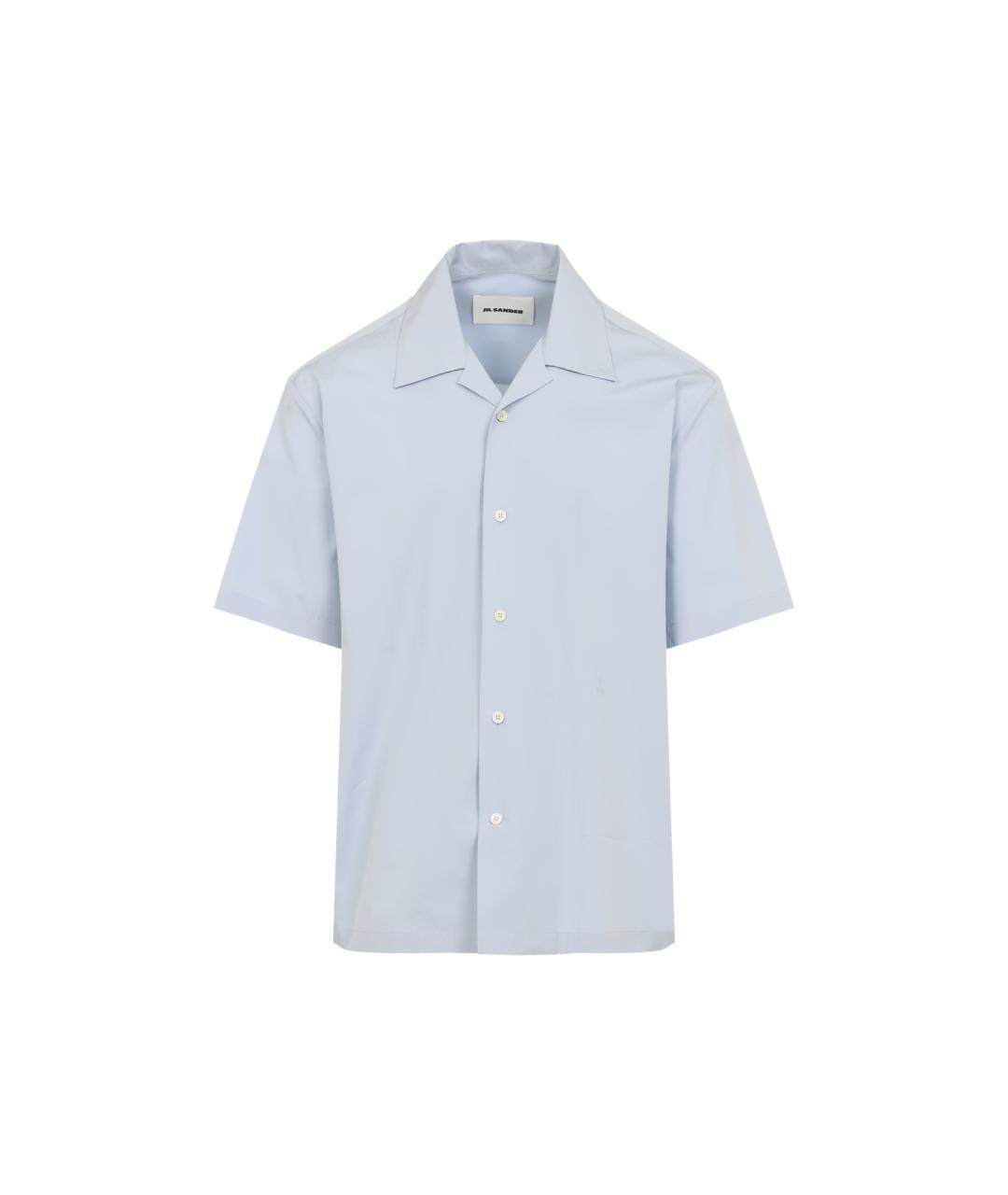 JIL SANDER Голубая хлопковая кэжуал рубашка, фото 1