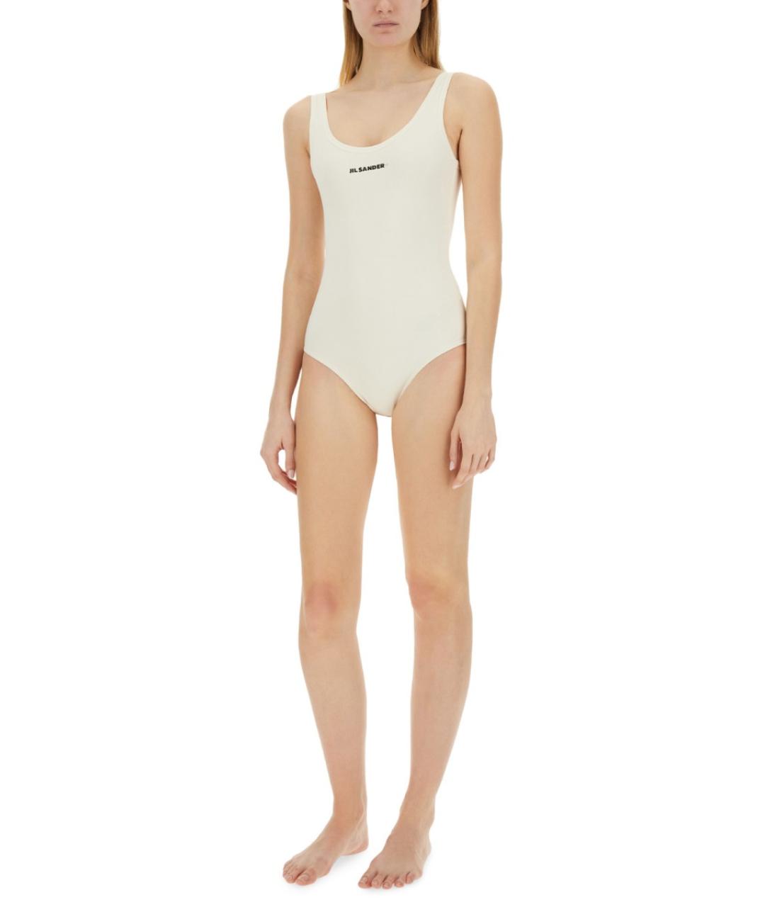 JIL SANDER Белый полиамидовый купальник, фото 2