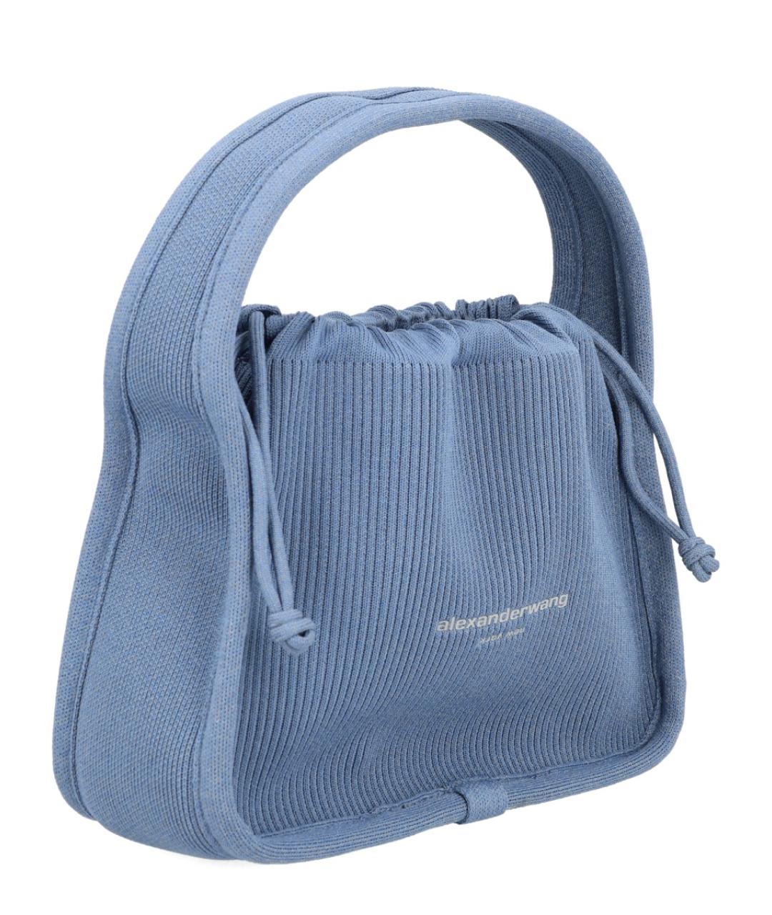 ALEXANDER WANG Синяя тканевая сумка с короткими ручками, фото 2