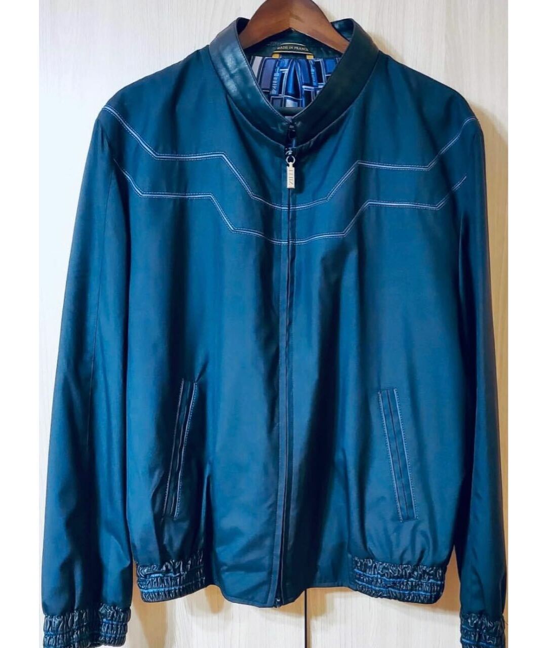 ZILLI Синяя шелковая куртка, фото 2