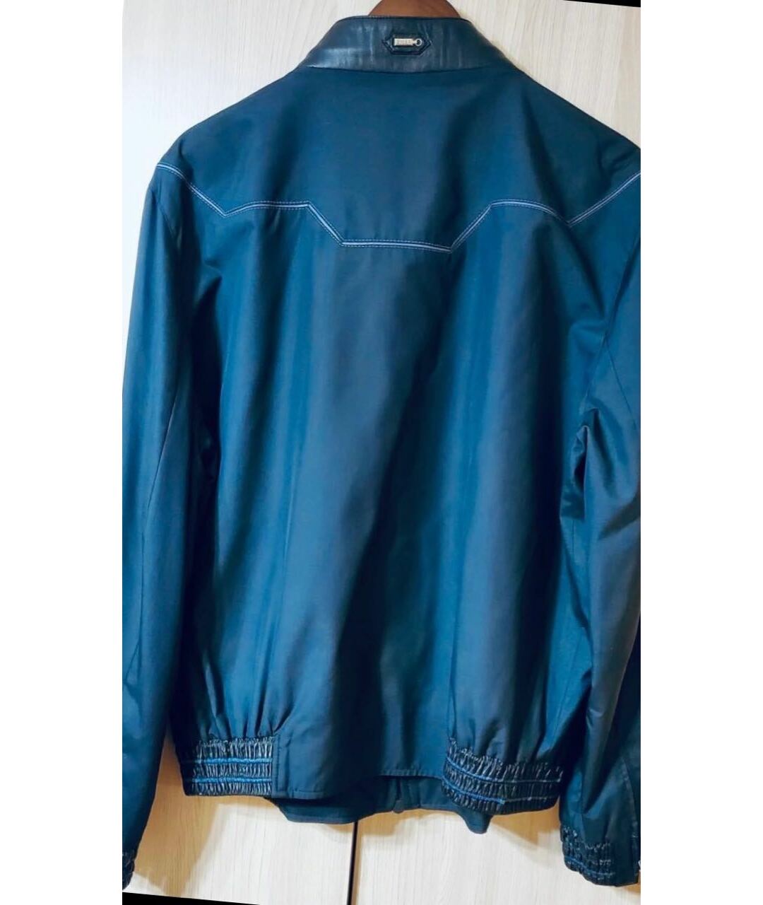 ZILLI Синяя шелковая куртка, фото 3