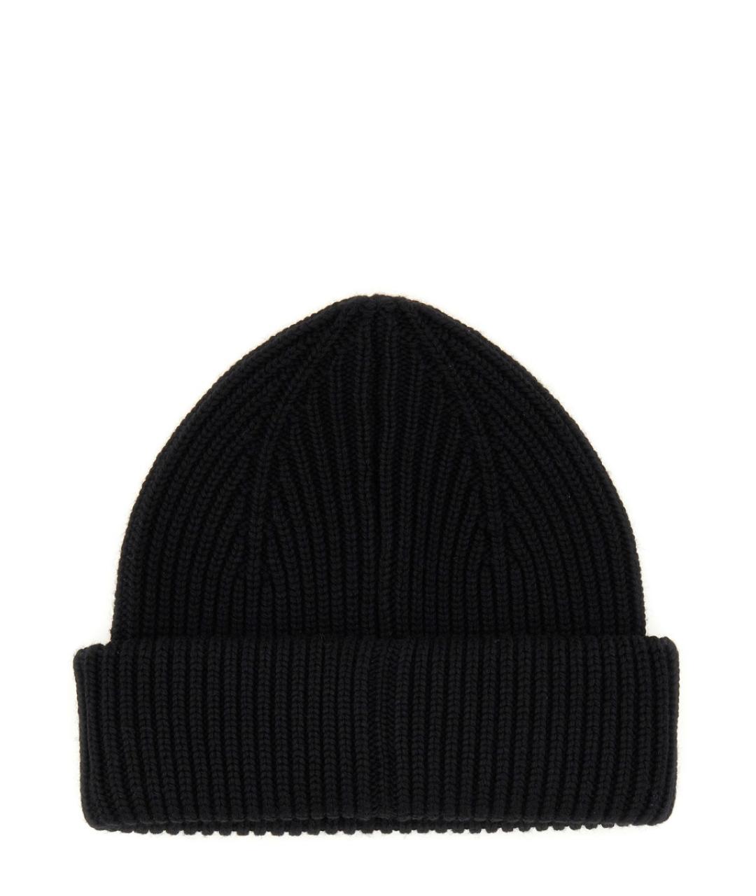 LANVIN Черная шерстяная шапка, фото 2