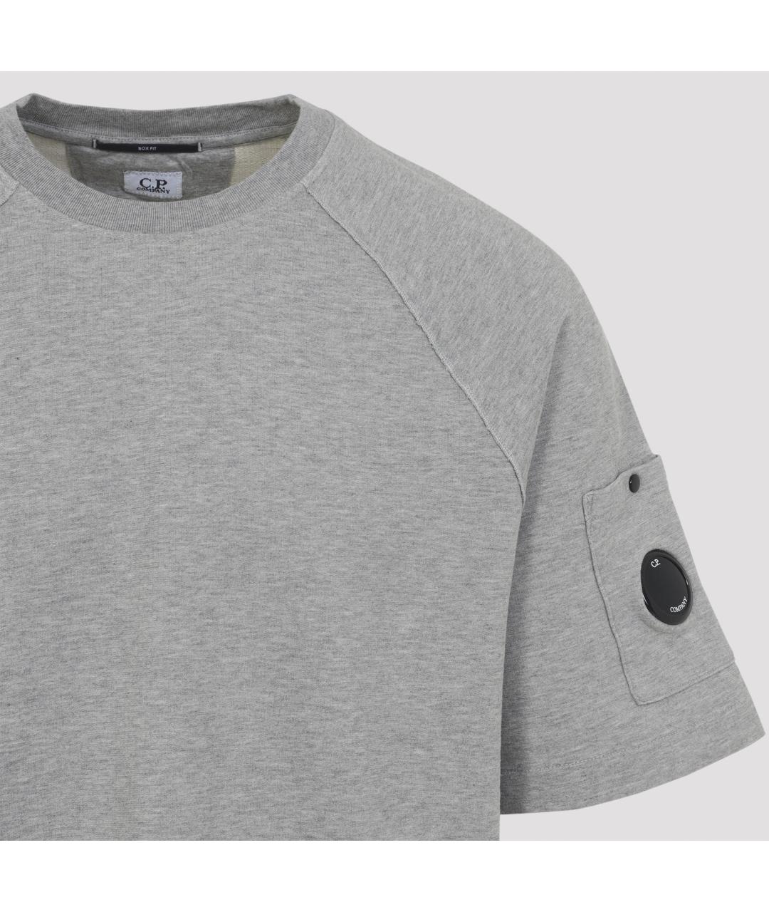 CP COMPANY Серая хлопковая футболка, фото 4