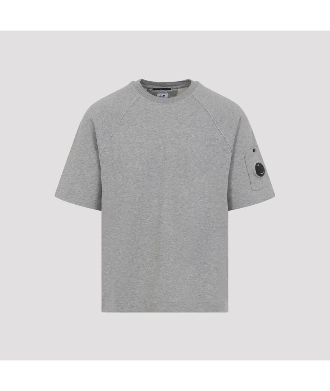 CP COMPANY Серая хлопковая футболка, фото 2