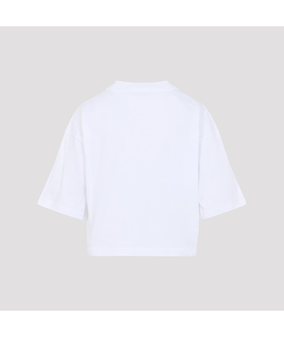 MARNI Белая хлопковая футболка, фото 2