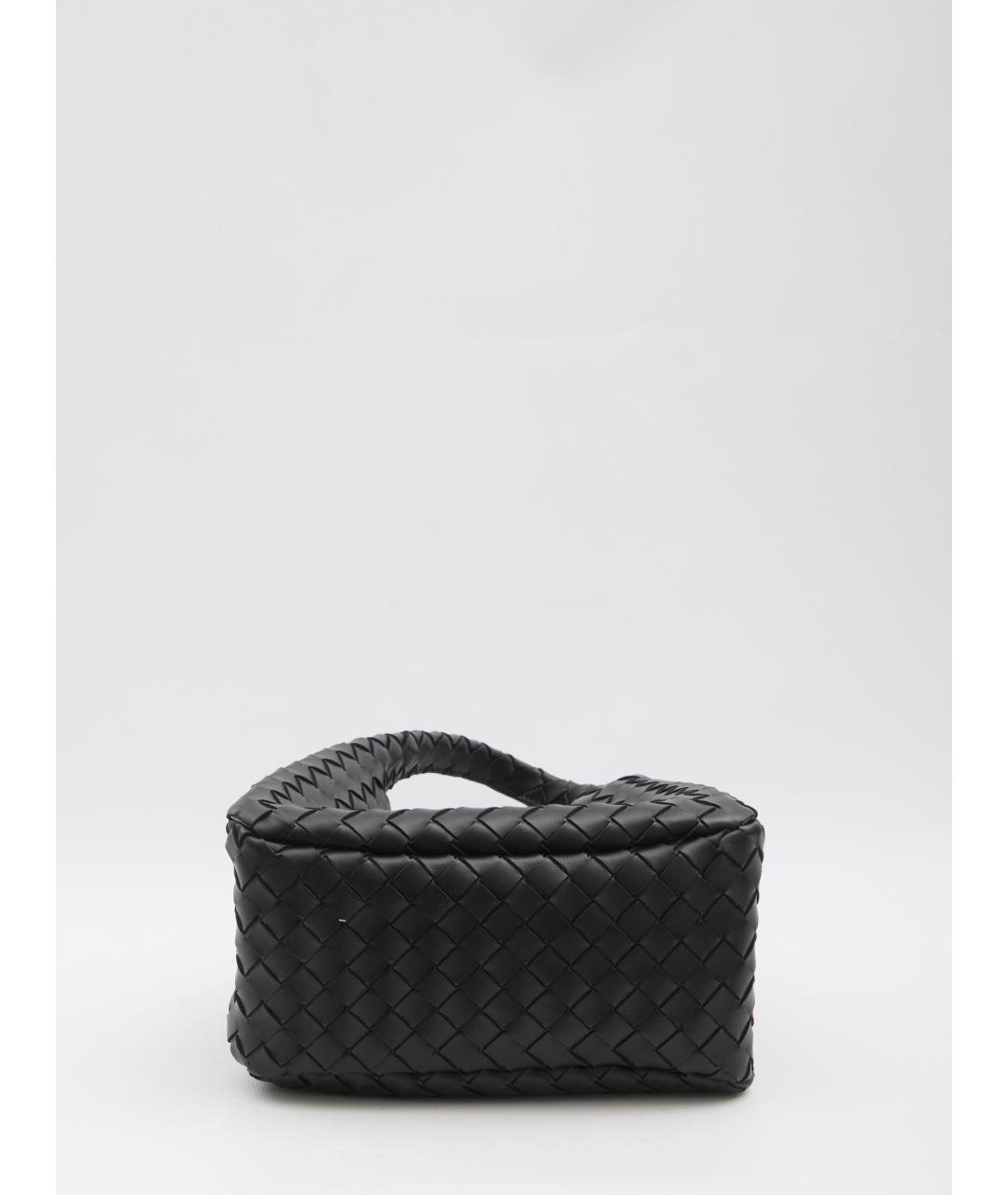 BOTTEGA VENETA Черная кожаная сумка через плечо, фото 5