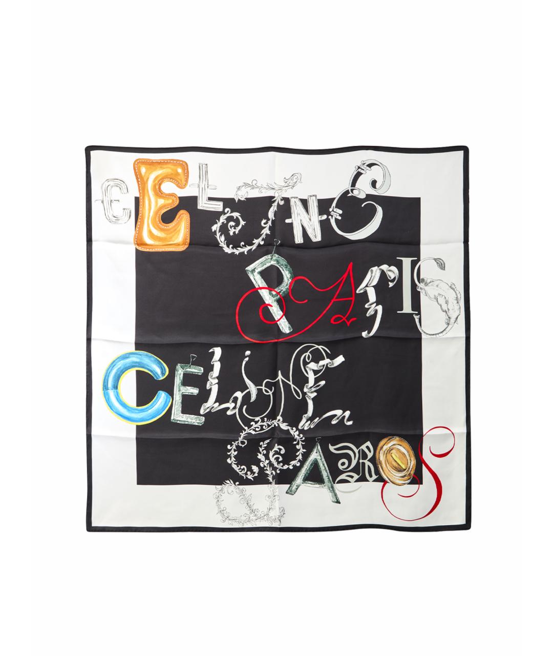 CELINE Мульти шелковый платок, фото 1