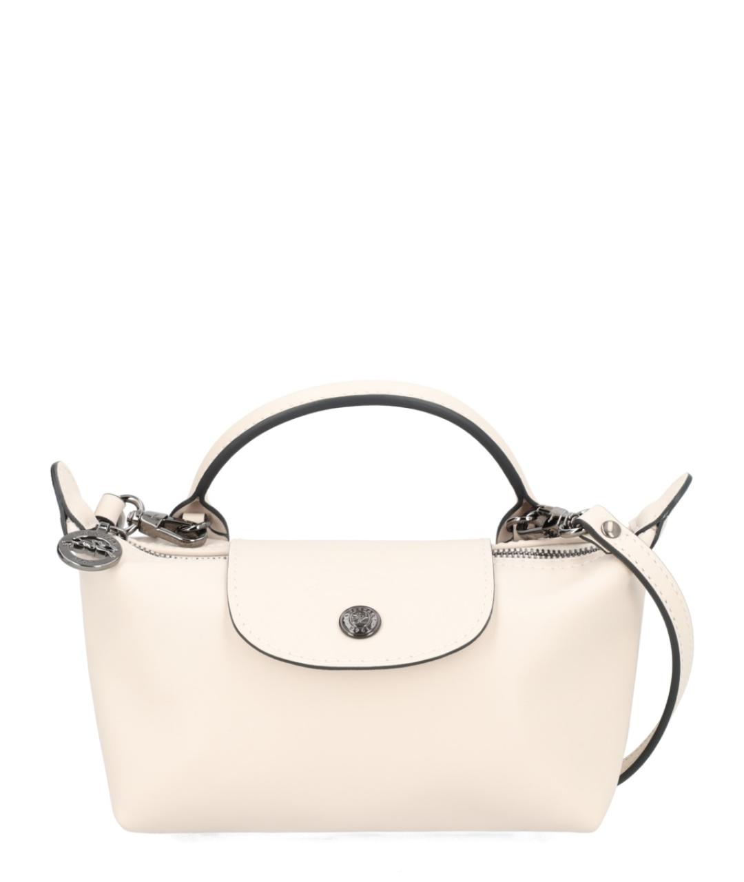 LONGCHAMP Розовая кожаная сумка с короткими ручками, фото 1