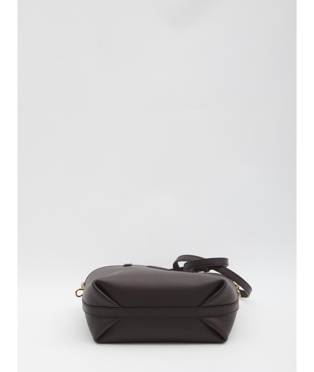 BURBERRY Коричневая кожаная сумка тоут, фото 3