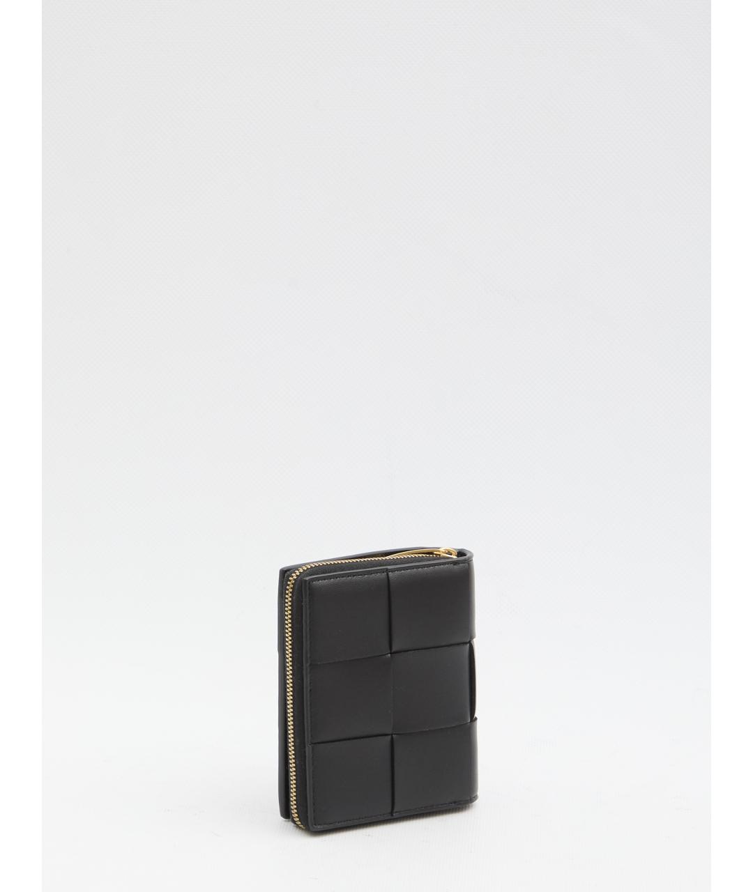 BOTTEGA VENETA Черный кожаный кошелек, фото 2