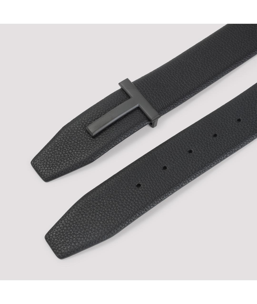 TOM FORD Черный кожаный ремень, фото 2