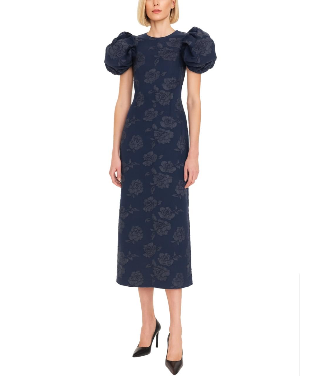 ROTATE Синее полиэстеровое платье, фото 2