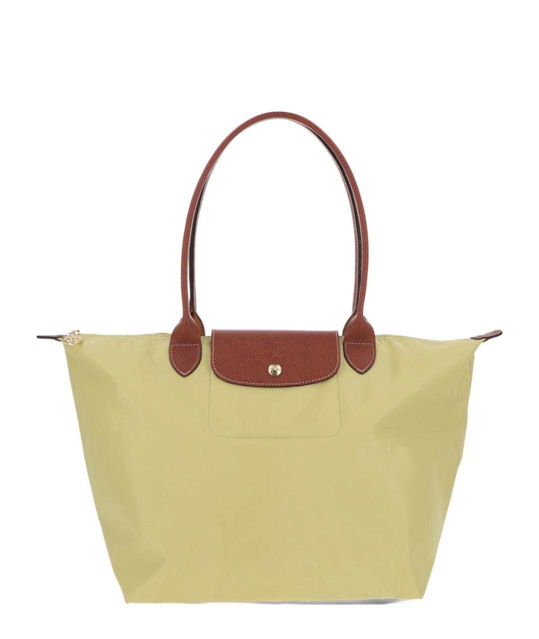 LONGCHAMP Зеленая тканевая сумка тоут, фото 1