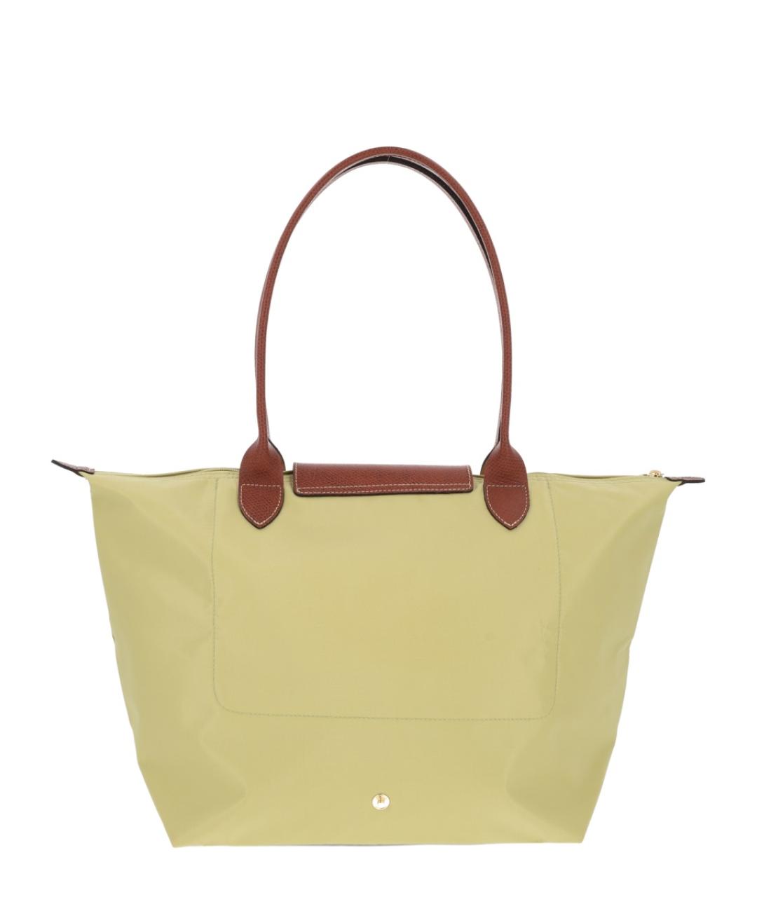 LONGCHAMP Зеленая тканевая сумка тоут, фото 2