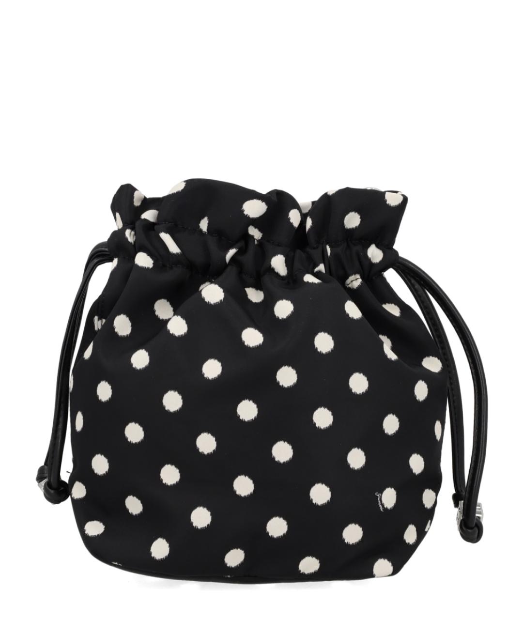 GANNI Черная синтетическая сумка с короткими ручками, фото 3