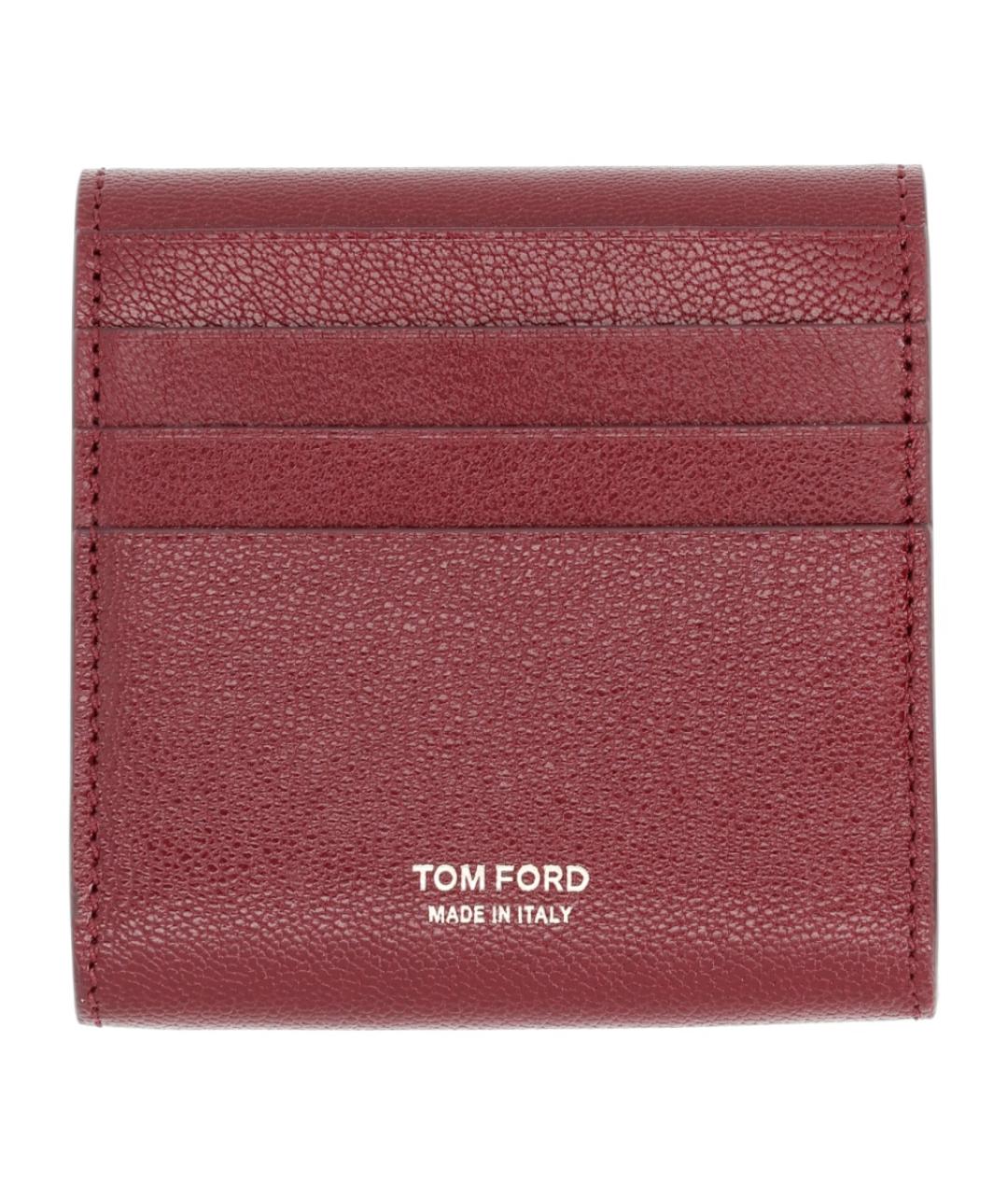 TOM FORD Красный кожаный кардхолдер, фото 2