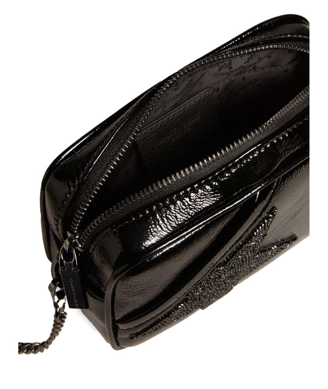 GOLDEN GOOSE DELUXE BRAND Черная кожаная сумка через плечо, фото 2