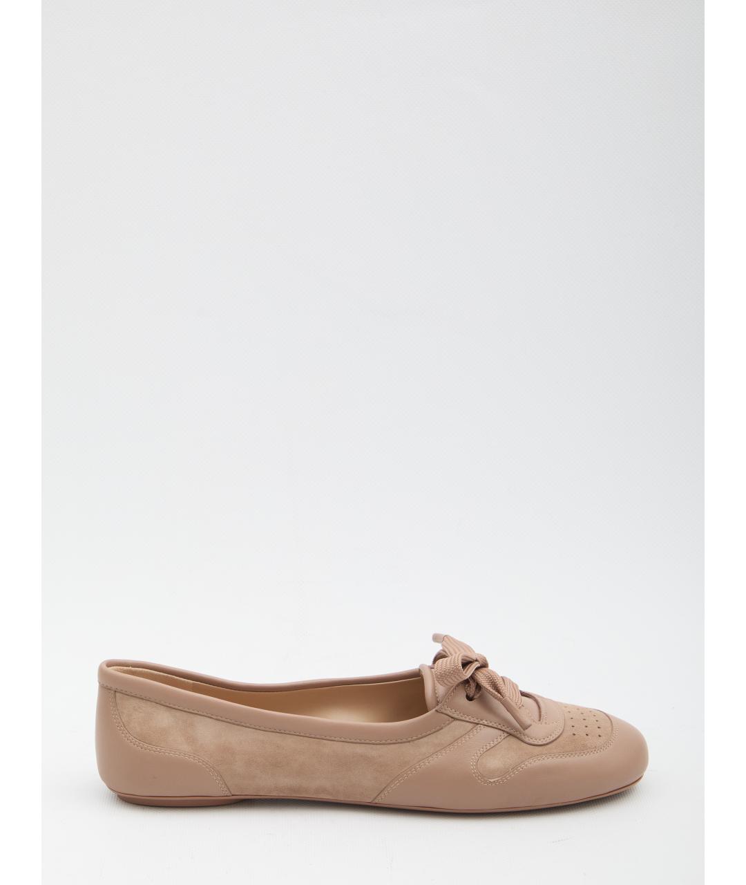 GIANVITO ROSSI Розовые замшевые балетки, фото 4