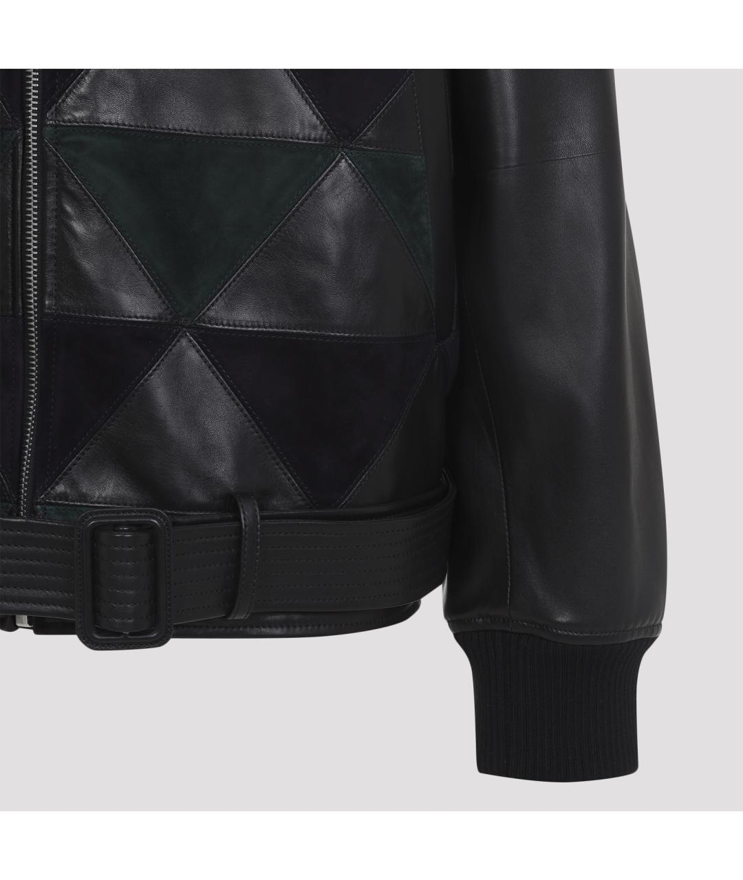 LANVIN Черная кожаная куртка, фото 3