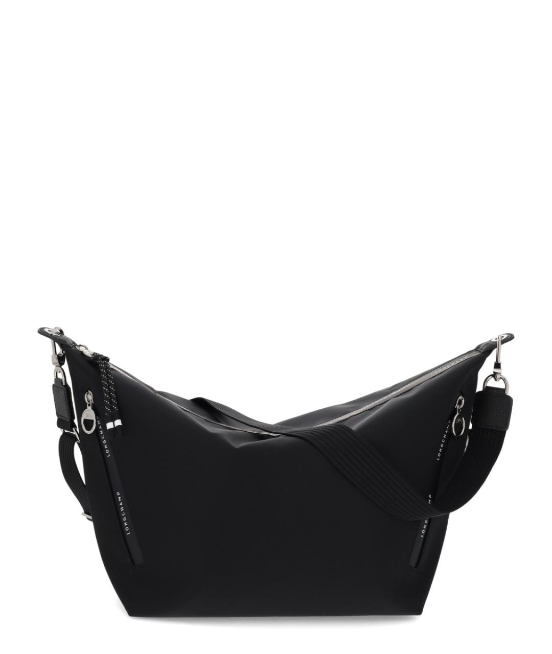 LONGCHAMP Черная тканевая сумка через плечо, фото 1