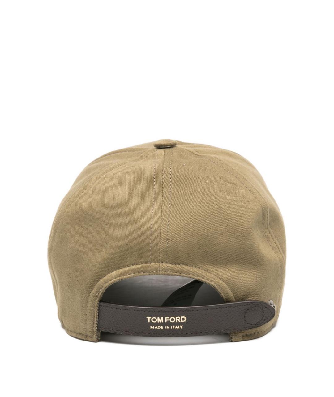 TOM FORD Коричневая хлопковая кепка/бейсболка, фото 2