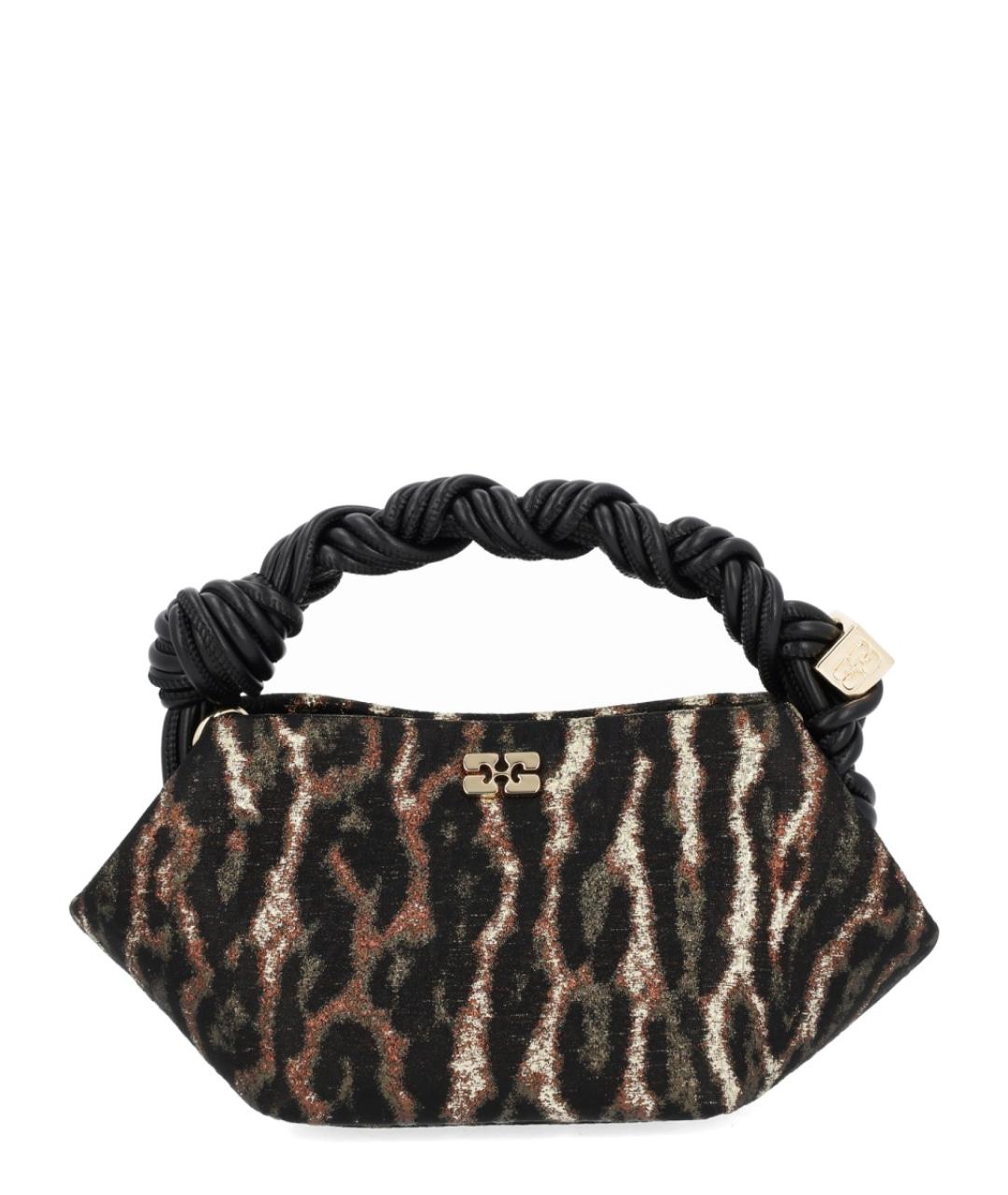 GANNI Мульти тканевая сумка с короткими ручками, фото 2