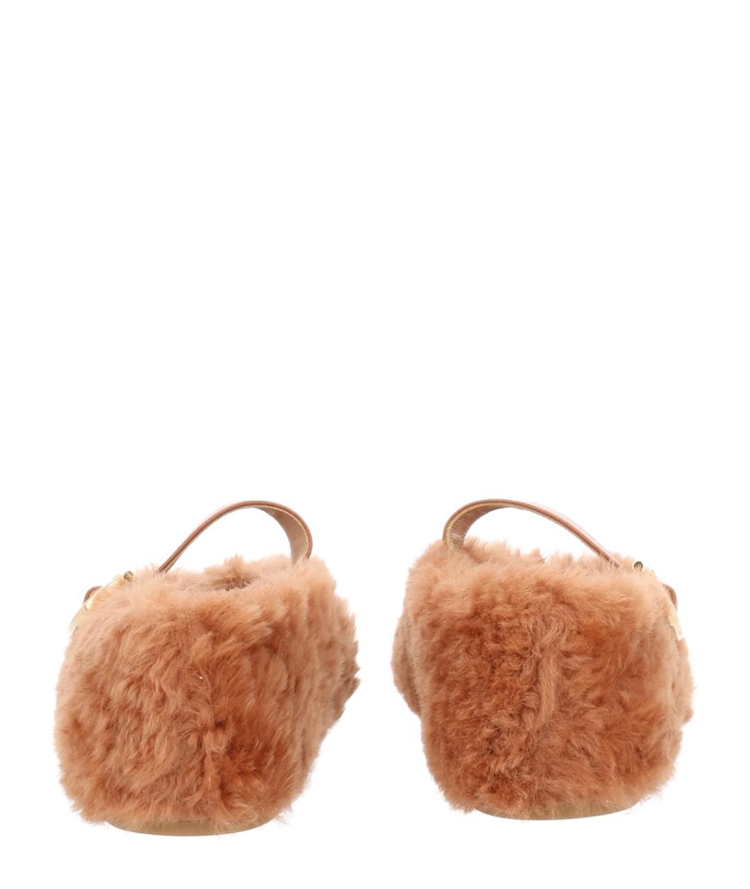 FERRAGAMO Коричневые балетки, фото 5