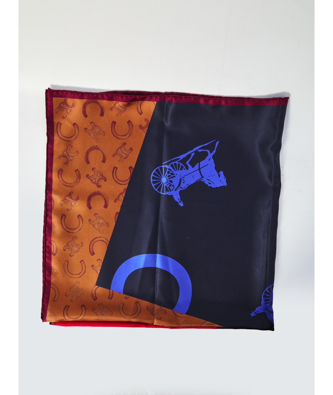 CELINE Мульти шелковый платок, фото 2