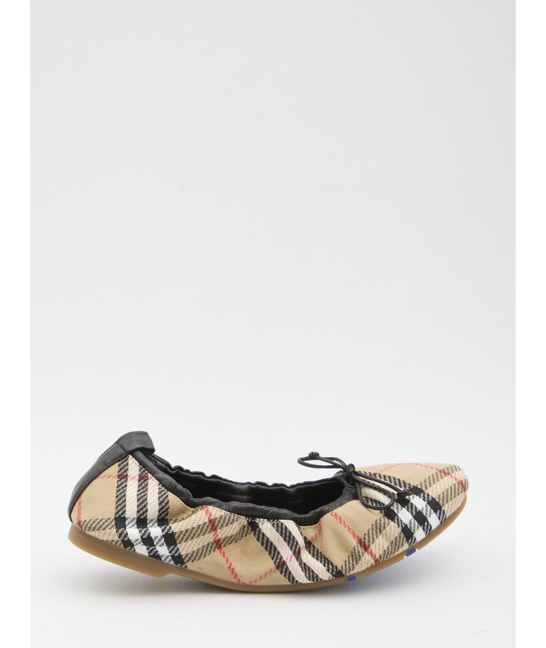 BURBERRY Мульти текстильные балетки, фото 4