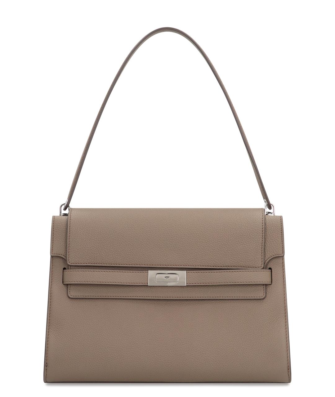 TORY BURCH Бежевая кожаная сумка через плечо, фото 1