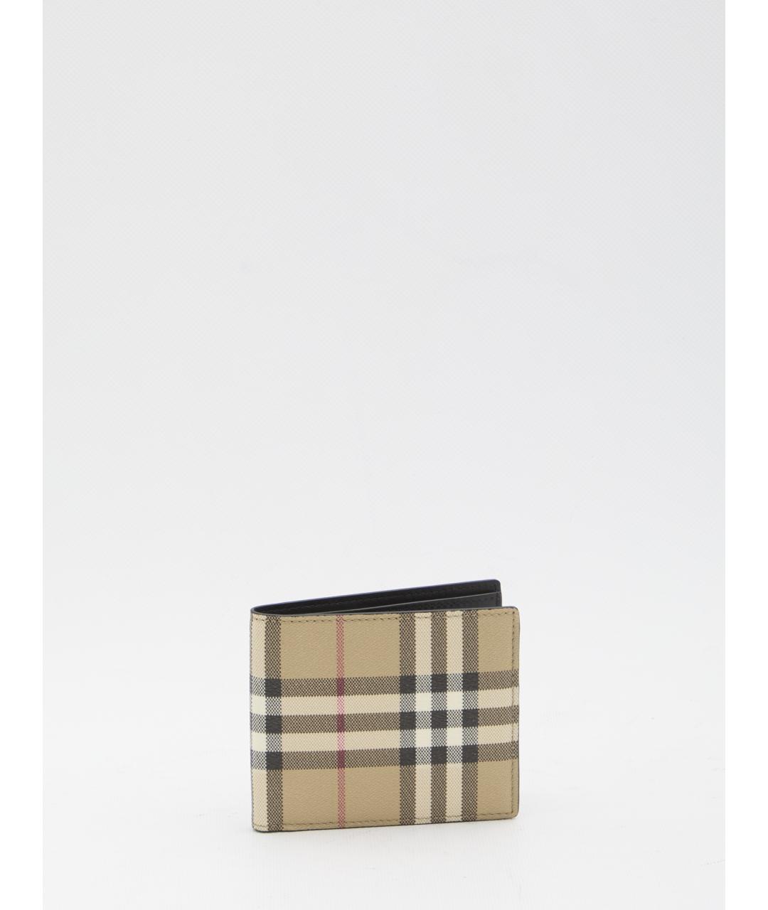 BURBERRY Бежевый кожаный кошелек, фото 2