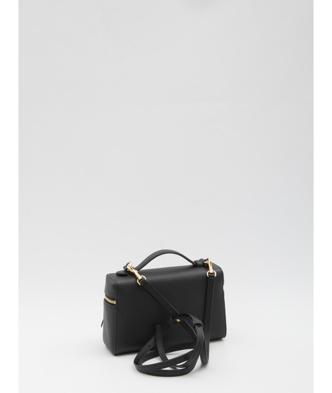 TORY BURCH Черная кожаная сумка через плечо, фото 3