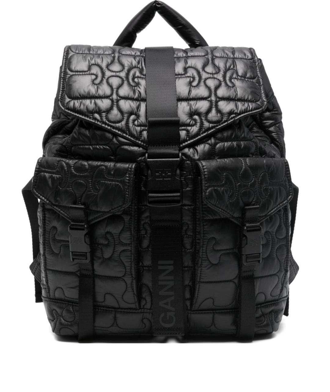 GANNI Черный рюкзак, фото 1