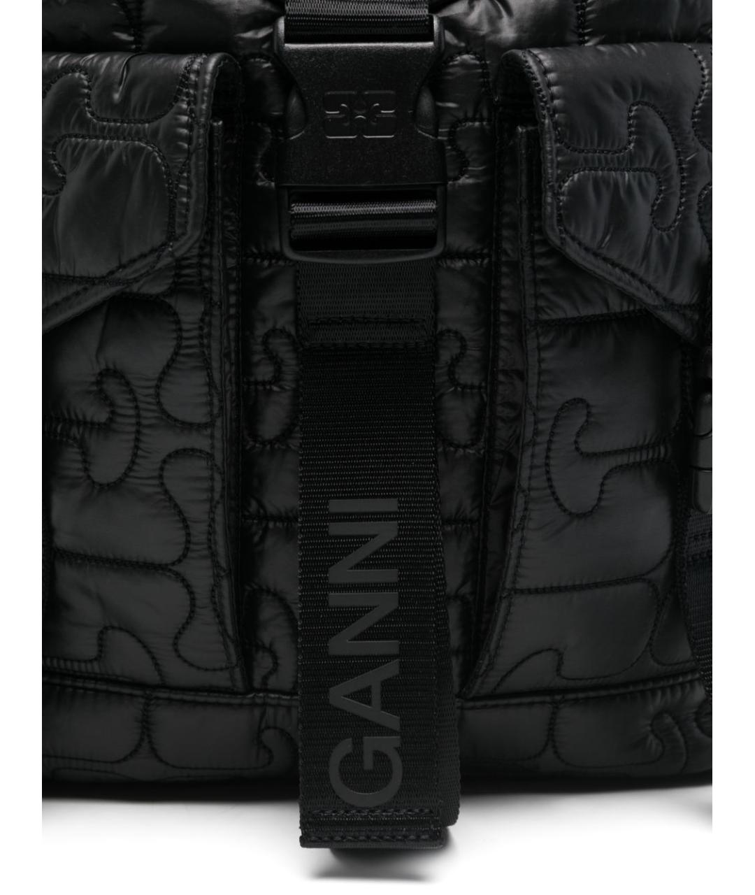 GANNI Черный рюкзак, фото 5