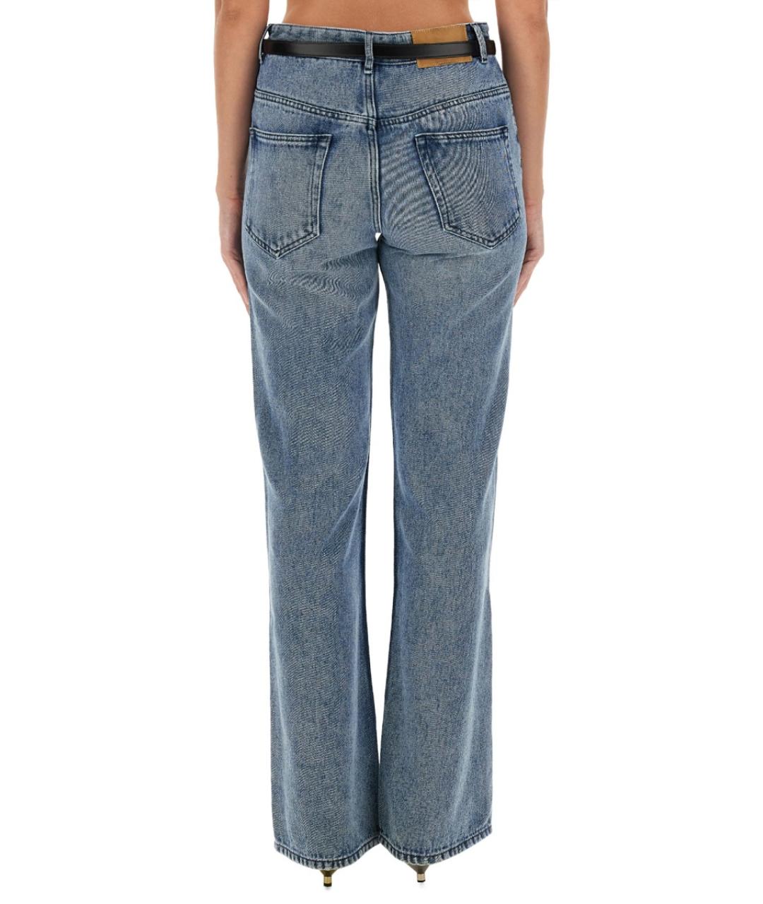 ISABEL MARANT Синие хлопковые джинсы клеш, фото 3