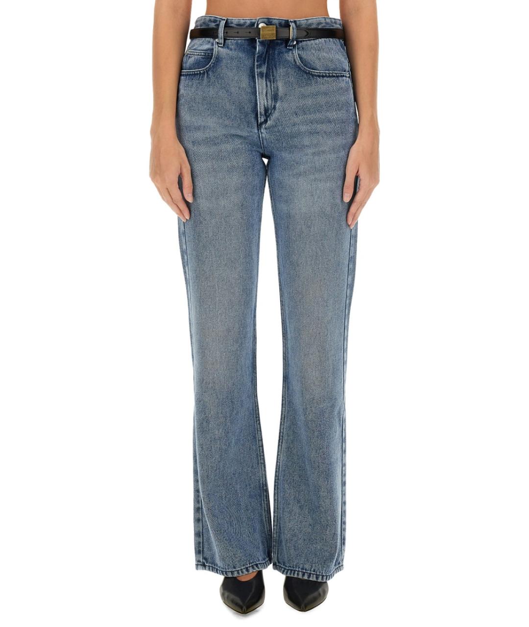 ISABEL MARANT Синие хлопковые джинсы клеш, фото 4