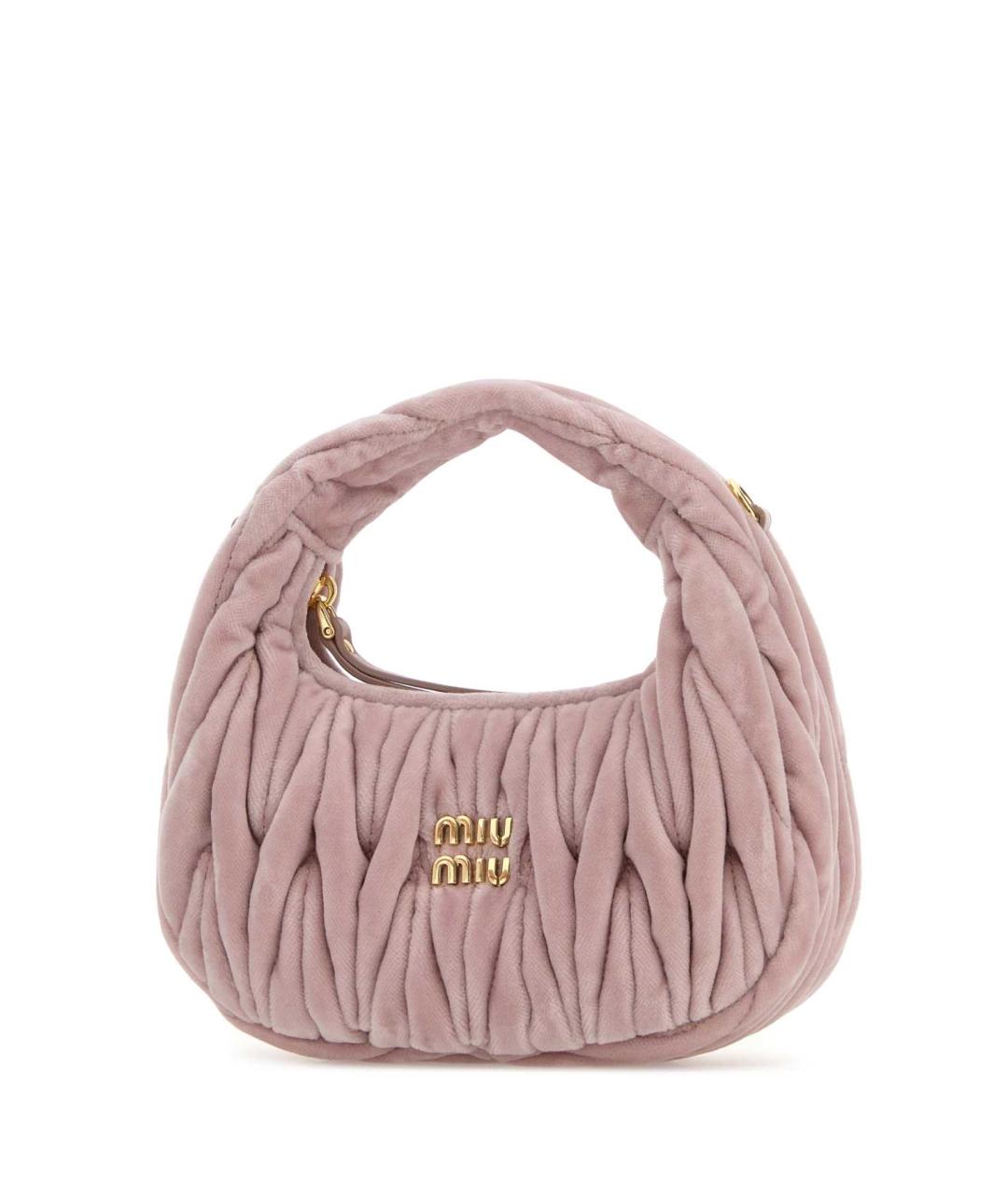 MIU MIU Розовая сумка с короткими ручками, фото 2