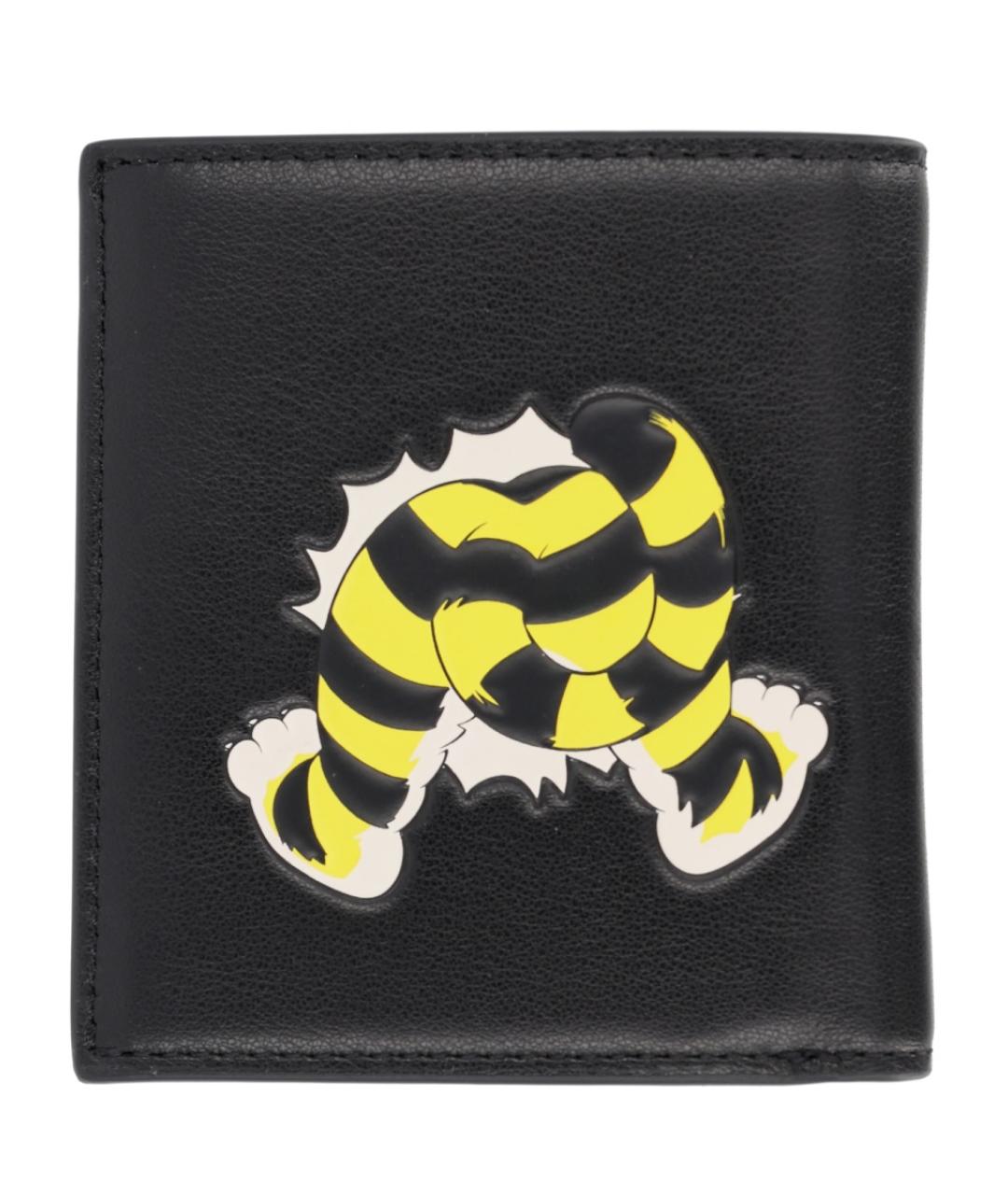 KENZO Черный кожаный кошелек, фото 3