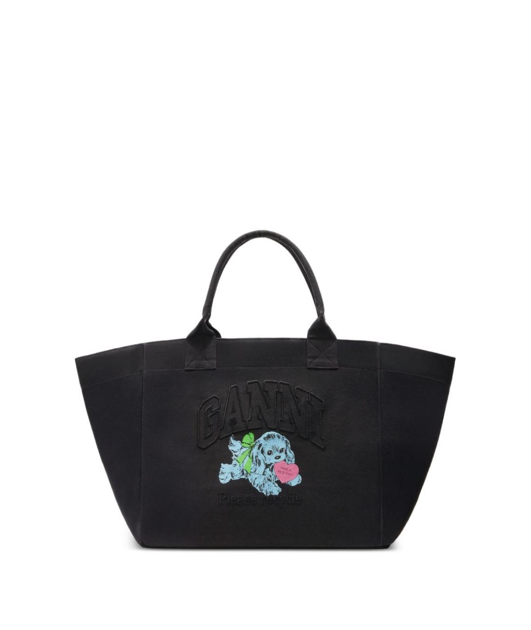 GANNI Мульти хлопковая сумка тоут, фото 1