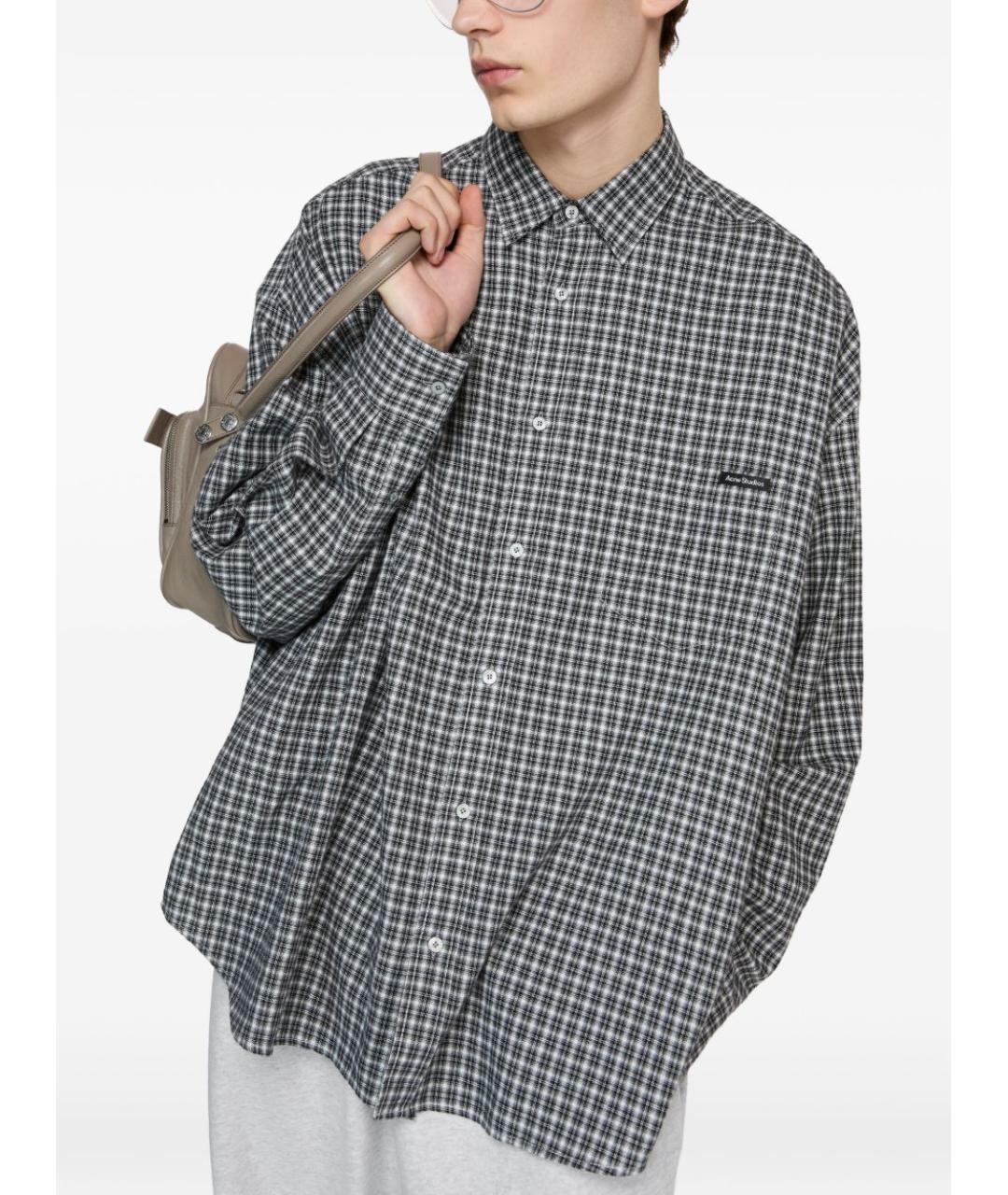 ACNE STUDIOS Мульти хлопковая кэжуал рубашка, фото 3