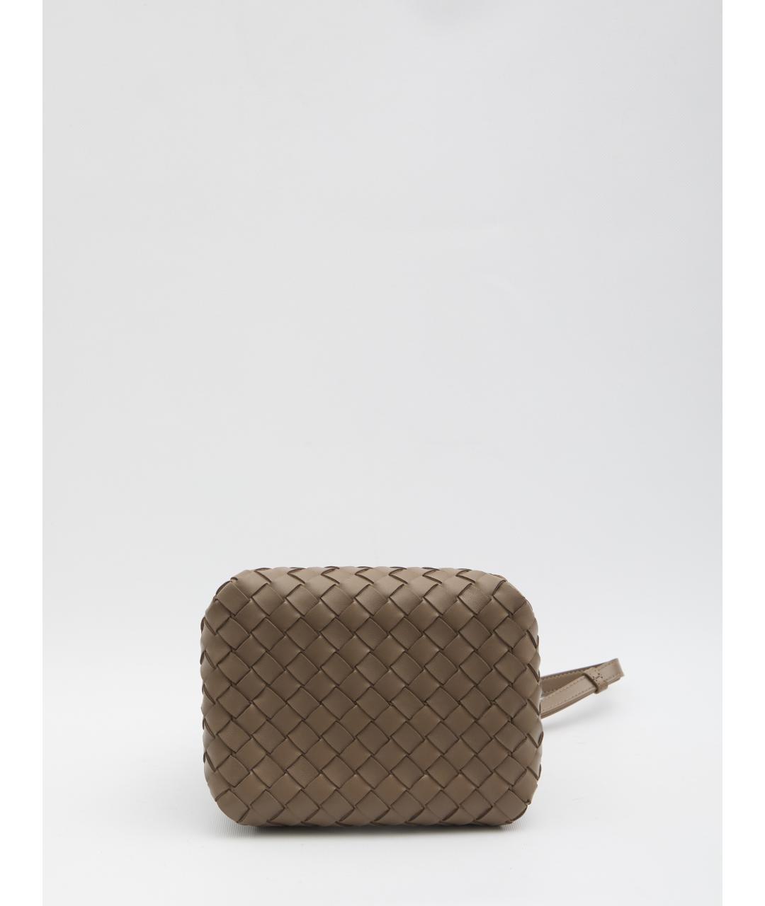 BOTTEGA VENETA Коричневая кожаная сумка тоут, фото 5