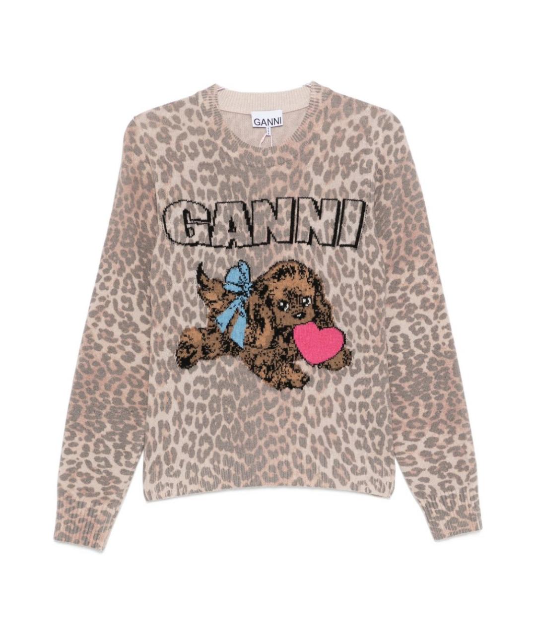 GANNI Мульти шерстяной джемпер / свитер, фото 1